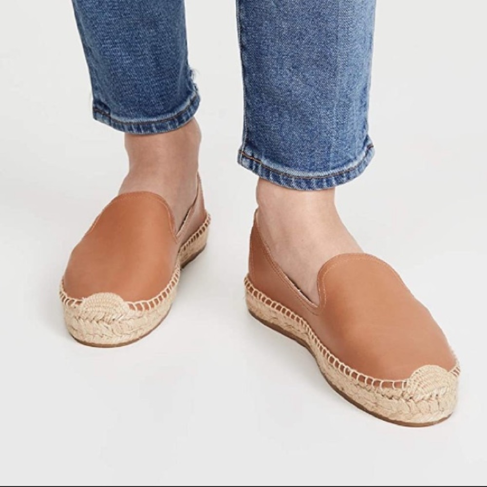 Soludos Leather Platform Espadrilles | brand new | Camel colour | Sz. 8.5